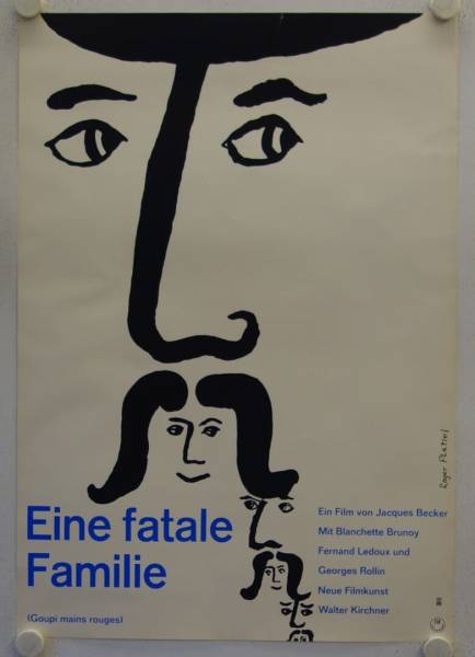 Eine fatale Familie originales deutsches Filmplakat (R60s)